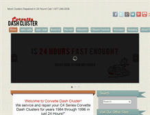 Tablet Screenshot of corvettedashcluster.com